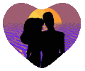 Gif animé coeur romantique